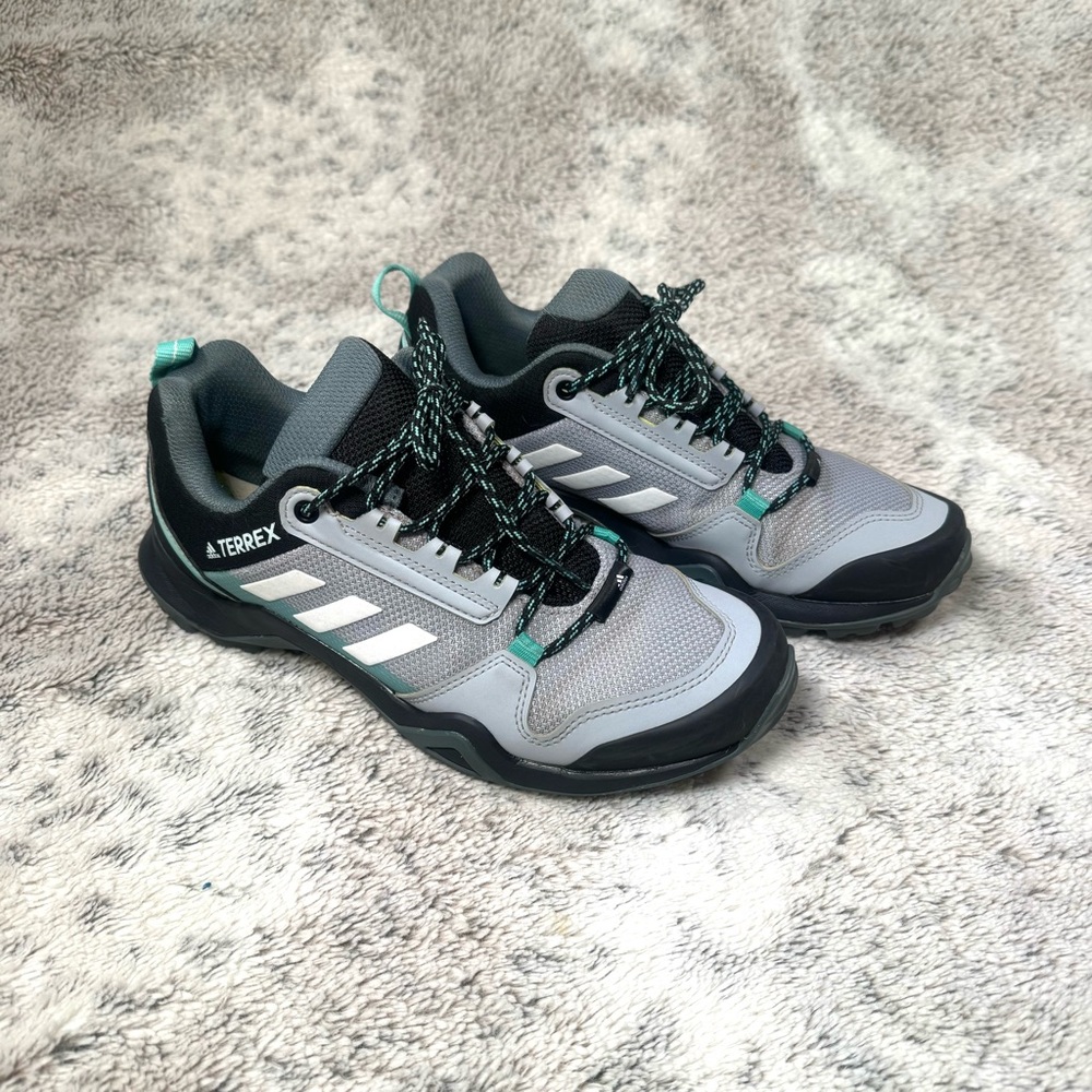 Adidas Terrex AX3 GTX Womens Size‎ 7.5 FX4684 Gray Mint Shoes Sneakers Hiking